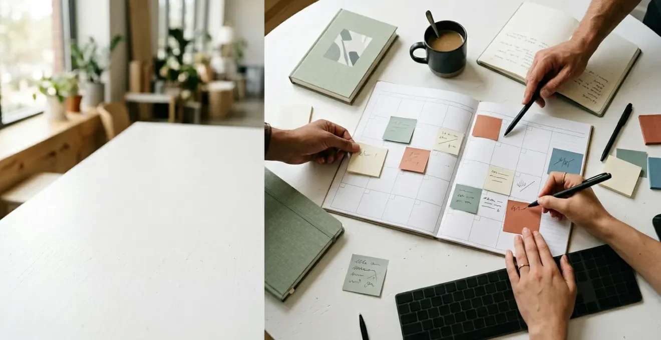 Strategische Content-Planung und Teamzusammenarbeit in modernen Marketing-Workflows