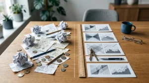 Professionelle Geschäftsentscheidung basierend auf datengesteuerten Marketing-Tests